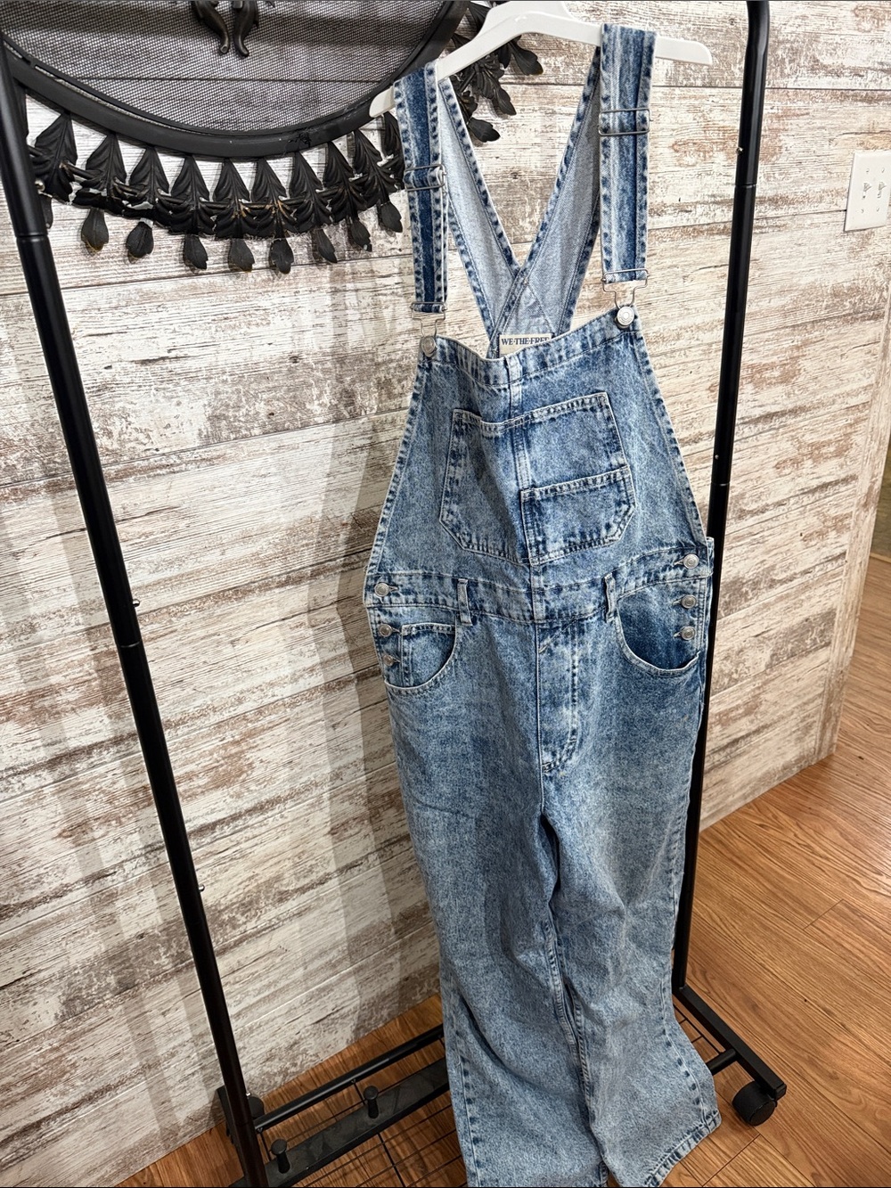 We The Free Classic Blue Denim Overalls - Women's Jeans